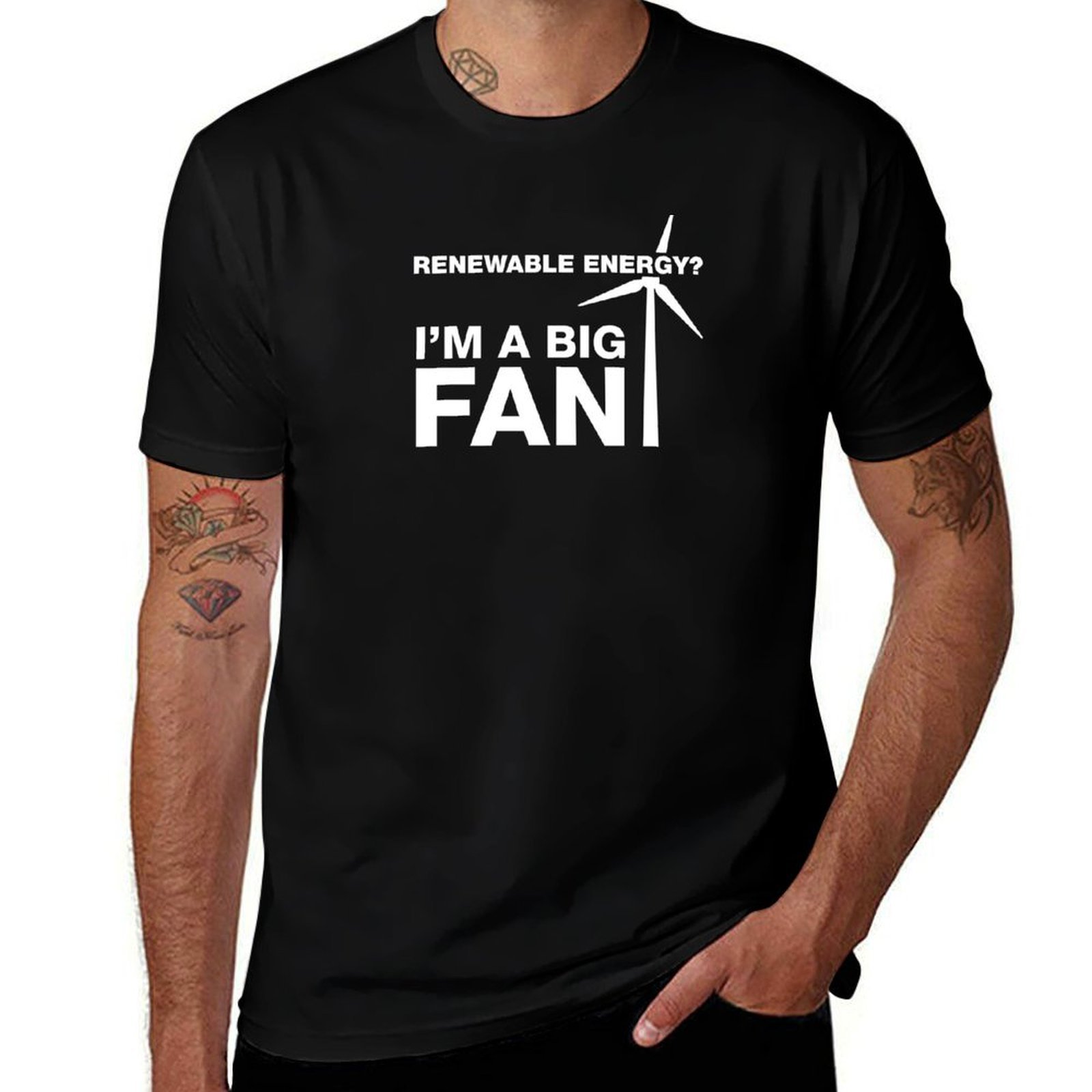 Renewable Energy Fan - Energía Renovable? Camiseta I'm A Big