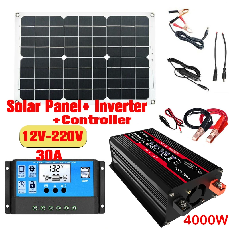 Sistema de Panel Solar de 110V - Renewable Energy Kit reseña y precio